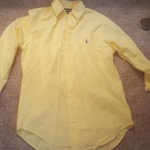 Yellow Ralph Lauren Men's Shirt